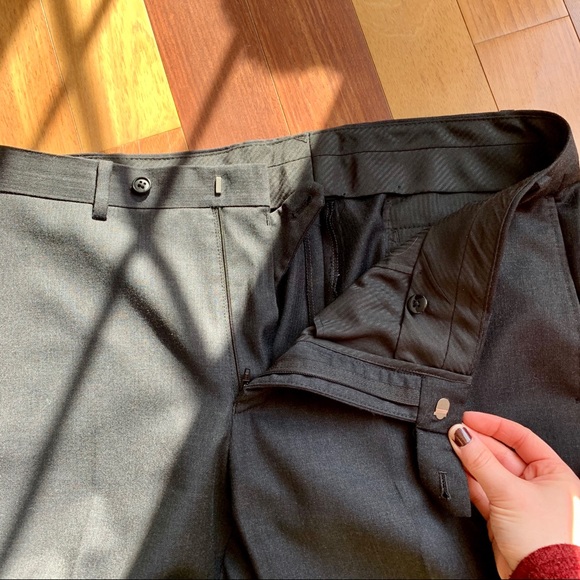 Calvin Klein Dark Grey Suit Pants, 36 waist - Picture 2 of 5